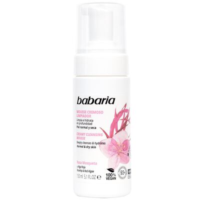 Mousse crema limpiadora Babaria 150ml Rosa mosqueta