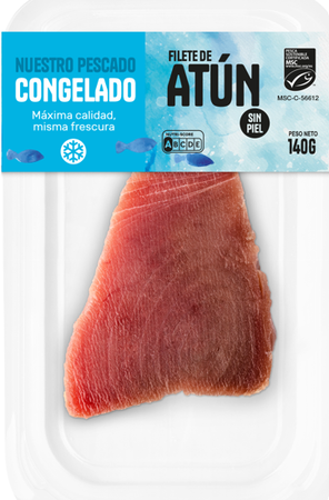 Atún en filete sin piel 140g