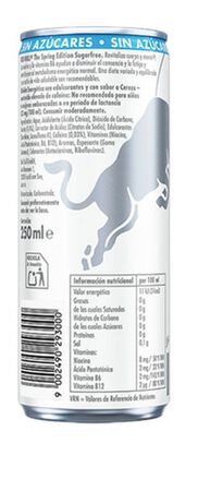 Bebida energ&eacute;tica sin az&uacute;car sabor cereza Red Bull 25cl