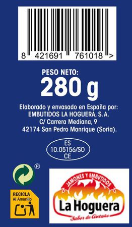 Chorizo sarta calidad extra Alipende pieza 280g