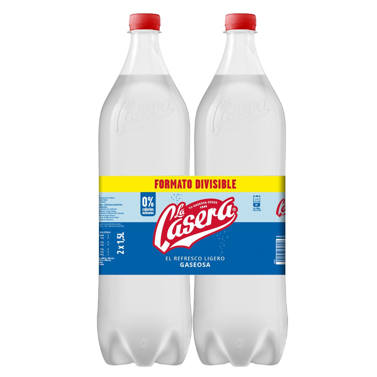 Gaseosa La Casera 1,5l pack 2