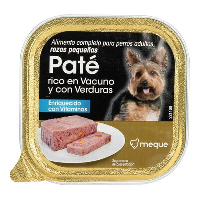 Comida húmeda perro Meque paté mini 150g
