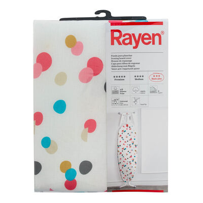 Funda de planchar de algodón Rayen 45x130cm