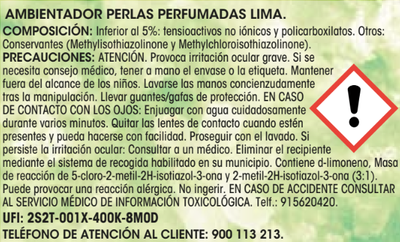 Ambientador en perlas Lanta 110g lima