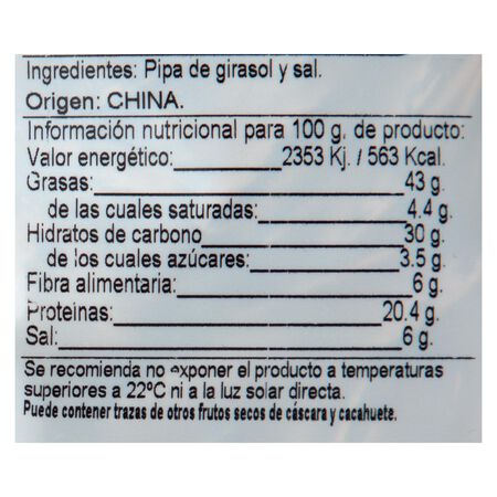 Pipas tostadas con leña Manzanares 360g