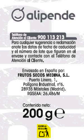 Pip&oacute;n salado tostado Alipende 200g