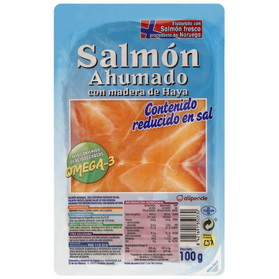 Salmón Ahumado Alipende reducido en sal 100g