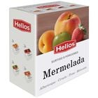 Mermeladas surtidas de melocotón, albaricoque, ciruela y fresa Helios 8x25g