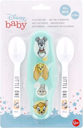 Set De Cubiertos Stor Disney Con 2 Cucharas