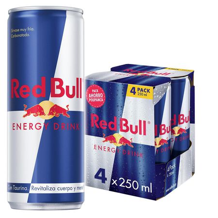 Bebida energética Red Bull 25cl pack 4