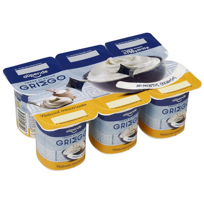 Yogur estilo griego Alipende pack 6 azucarado 750g