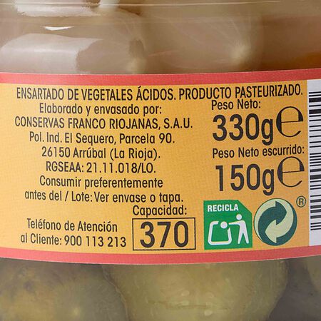Banderillas dulces categoría extra Alipende 150g