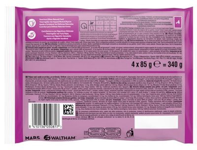 Alimento para gato pack de 4 junior aves Whiskas