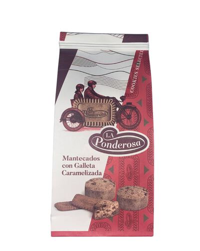 Mantecados con galleta caramelizada La Ponderosa 300g