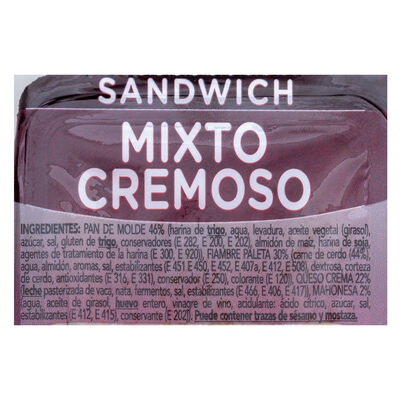 Sandwich 150g mixto cremoso