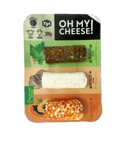Queso rulo sabores de finas hierbas trufa y papaya Oh My Cheese 300 g