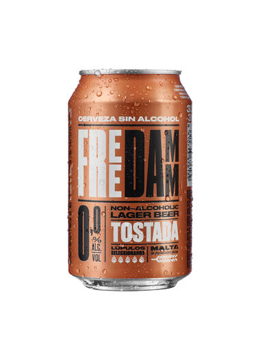 Cerveza tostada sin gluten sin alcohol 0,0% free Damm 33cl