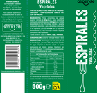 Espirales Alipende 500g con vegetales