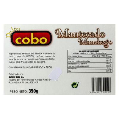 Mantecado manchego Cobo 35g