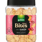 Galletas saladas mini bites con sabor a jam&oacute;n Gull&oacute;n 250g