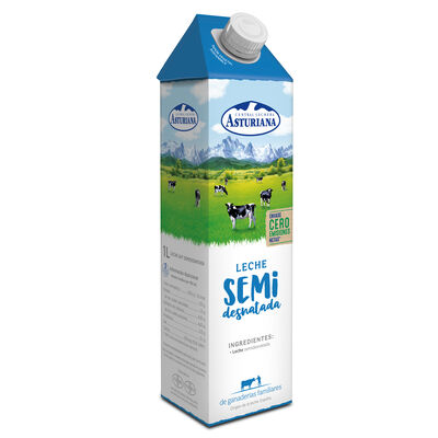 Leche Asturiana 1l semidesnatada