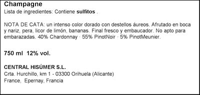 Champagne Brut G.H. Martel 75cl + 2 copas