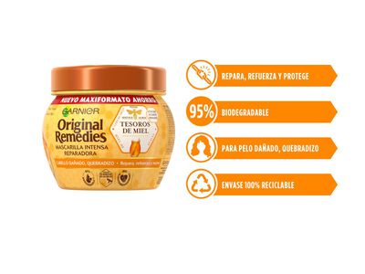 Mascarilla capilar reconstructora Original Remedies 340ml cabello dañado