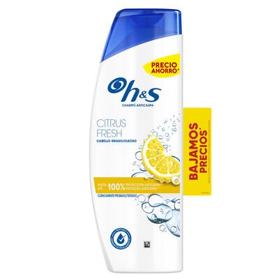 Champú con fórmula citrus fresh H&S 330ml