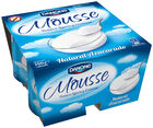 Mousse Danone pack 4 natural azucarado