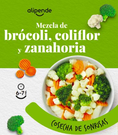 Mezcla verduras Alipende brócoli coliflor zanahoria 1kg