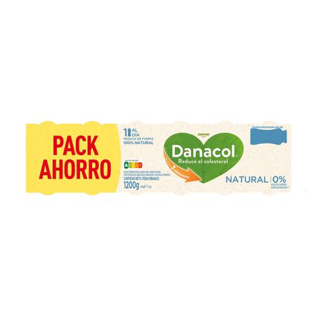Bebida láctea Danacol colesterol pack 12 natural