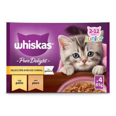 Comida para gatos pure delight Whiskas 4x85g