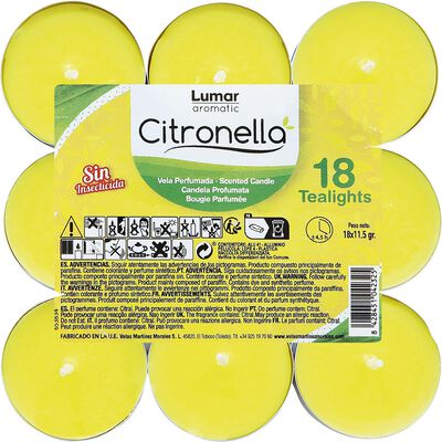Vela Mini Lumar 18U Citronella