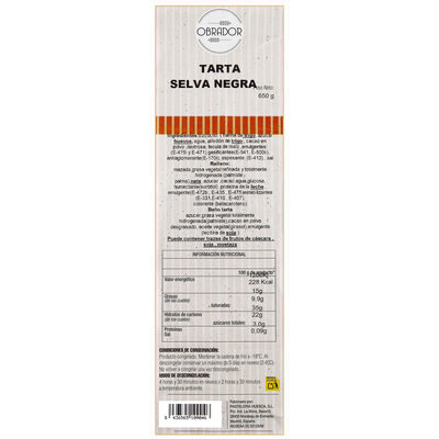 Tarta Selva Negra 650g