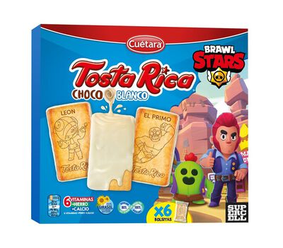 Galleta con chocolate blanco Tostarica Cuétara 220g