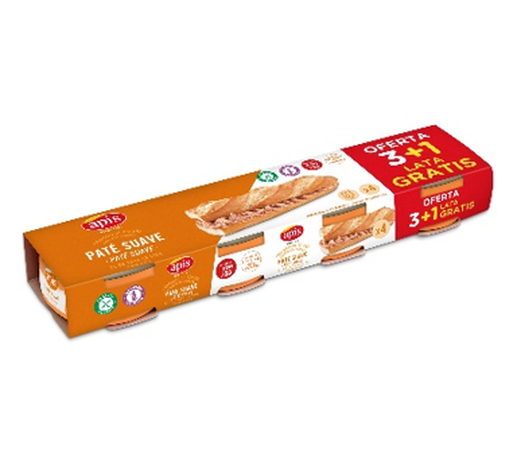 Paté Apis pack 3+1 suave