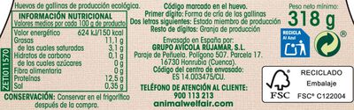 Huevos ecol&oacute;gicos Alipende 6u "clase m-l"