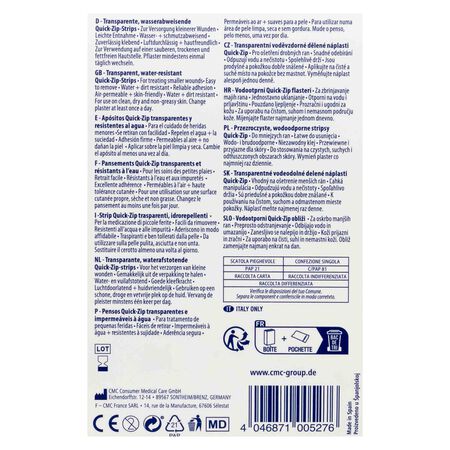 Tiras Cosmoplast resistentes al agua