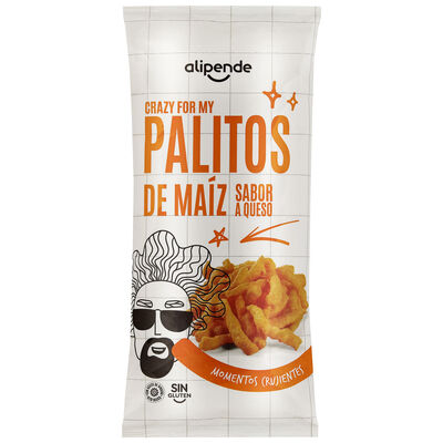 Palitos de ma&iacute;z sin gluten Alipende 105g sabor queso