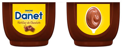 Natillas sin gl&uacute;ten Danet pack 4 chocolate