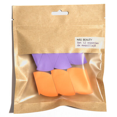 Esponja maquillaje Mas Beauty 12 unidades