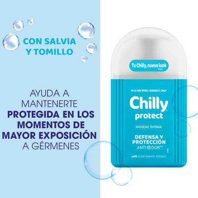 Jabon íntimo Chilly 250ml protect fórmula activa
