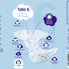Pañal Bodyplus 25 unidades talla 6 17-28 kg