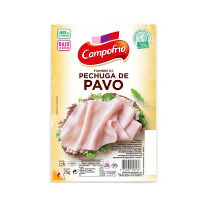 Fiambre de pechuga de pavo Campofrío 75gr