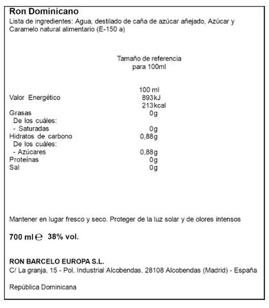 Ron Imperial Barcelo 70cl