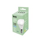 Bombilla Led esférica e14 plástico TM p45 6W fría