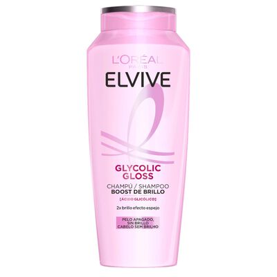 Champ&uacute; con efecto brillo y f&oacute;rmula con glycolic Gloss Boost Elvive 400 ml