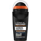 Desodorante en roll-on L'Or&eacute;al men expert 50ml carb&oacute;n protect 5 en 1