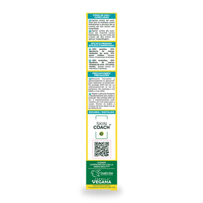 Tratamiento facial Garnier Pure Active Fluido UV Diario con BHA + Niacinamida FPS50+