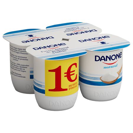 Yogur Danone pack 4 natural